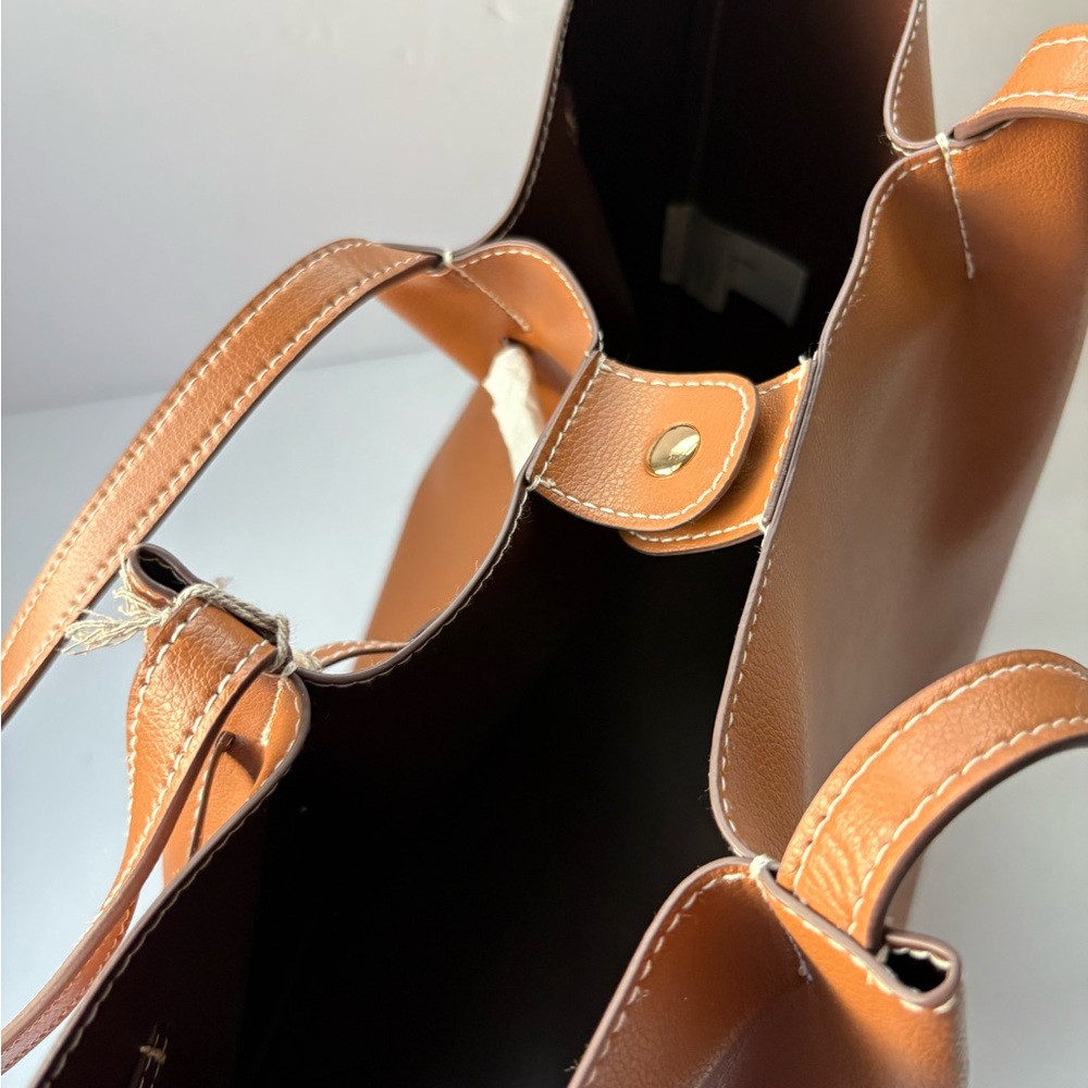 Brand New Target Faux Leather Tote Bag - Picture 7 of 9